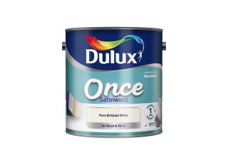 Dulux Once Satinwood Brill White 2.5L