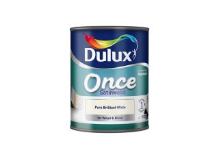 Dulux Once Satinwood Brill White 750ml