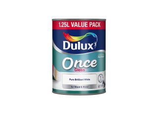 Dulux Once Gloss Brill White 1.25L