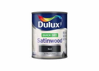Dulux Quick Dry Satinwood Black 750ml