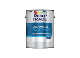Dulux Trade Durable Flat Matt White 5L