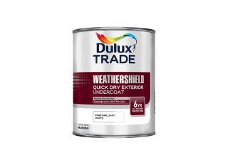 Dulux Trade Weathershield QD Flexible U/Coat WHITE  1L