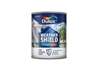 Dulux Weathershield Exterior One Coat Gloss Brill White 750ml
