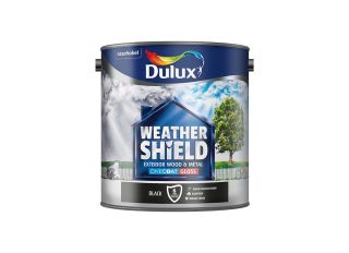Dulux Weathershield Exterior One Coat Gloss Black 2.5L