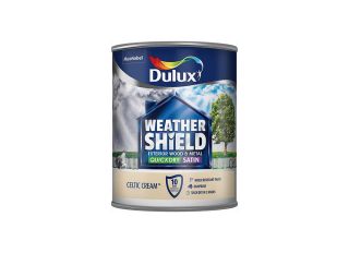 Dulux Weathershield Exterior Satin Celtic Cream 750ml