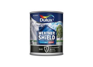 Dulux Weathershield Exterior One Coat Gloss Black 750ml