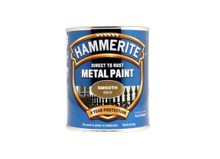 Hammerite Smooth Gloss Gold 750ml