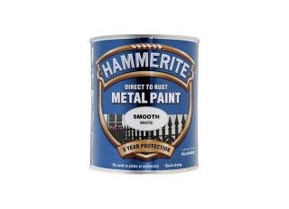 Hammerite Smooth Gloss White 750ml