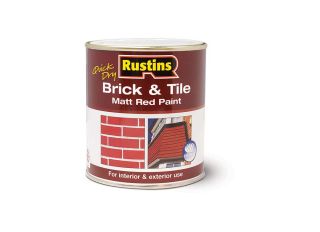 Rustins Brick & Tile Paint Matt Red 500ml