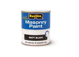 Rustins Quick Dry Masonary Paint Black 250ml