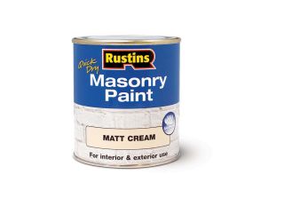 Rustins Quick Dry Masonary Paint Cream 250ml