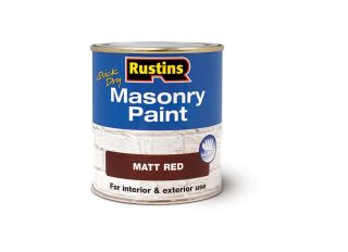 Rustins Quick Dry Masonary Paint Red 250ml