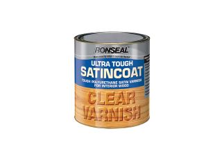 Ronseal Ultra Tough Satin Coat Hardglaze Clear Varnish 2.5L
