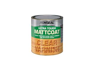 Ronseal Ultra Tough Matt Coat Hardglaze Clear Varnish 2.5L