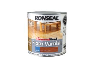 Ronseal Diamond Hard Floor Varnish Rich Mahogany 2.5L