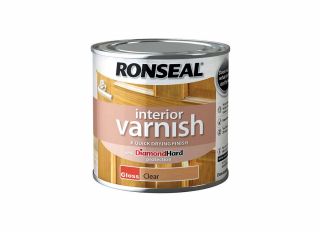 Ronseal Quick Dry Interior Varnish Clear Gloss 250ml