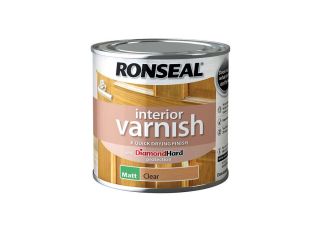 Ronseal Quick Dry Interior Varnish Clear Matt 250ml