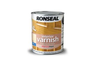Ronseal Quick Dry Interior Varnish Dark Oak Satin 250ml