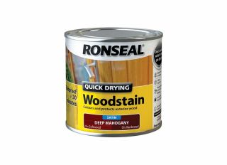 Ronseal Quick Dry Woodstain Deep Mahogany 250ml