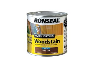 Ronseal Quick Dry Woodstain Dark Oak 250ml