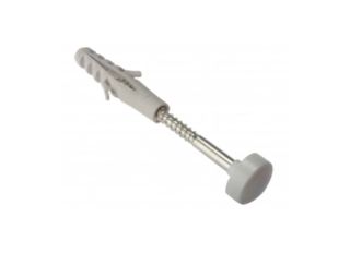 Forgefix WC Fixing Kit Nylon Plug Zinc Plated Screw M6x80mm (Pack 2)