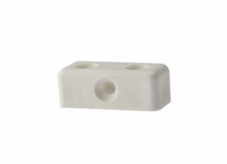 Forgefix Modesty Block White Plastic No. 6-8s (Pack 100)