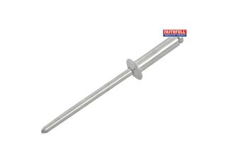 Faithfull Aluminium Rivets 4mm Medium 10mm (Pk 100)