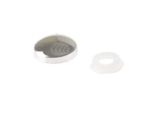 Forgefix Plastic Domed Cover Caps Cream No. 6-8s (Pack 25)