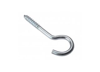 Forgefix Screw Hooks Zinc Plated 60mmx10g (Pack 10)