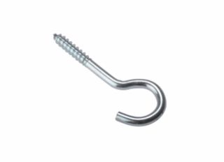 Forgefix Screw Hooks Zinc Plated 100mmx18g (Pack 10)