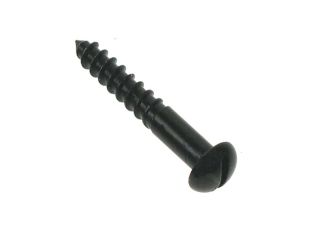 Black Japanned Woodscrews RH (10x1.1/4in) (Pack of 15)