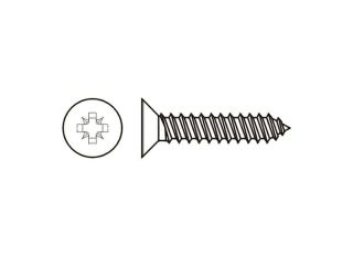 Recess Twinthread ZP Screws (7x1in) (Pack of 25)