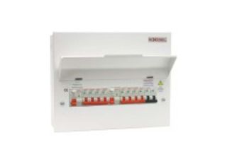 QVS 8 Way (4&4) Metal Amendment 3 Split Load Consumer Unit EXM1744