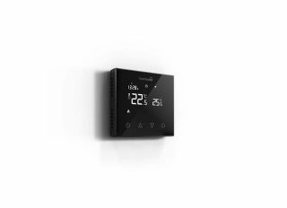 Thermogroup Thermotouch 7.6cG Programmable Thermostat Black Glass Wifi