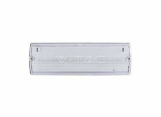 V-Tac LED Emergency Light Bulkhead IP65 3W