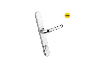 Yale PVCU Door Handles Short Plate Polished Chrome P-YH2LL-PC