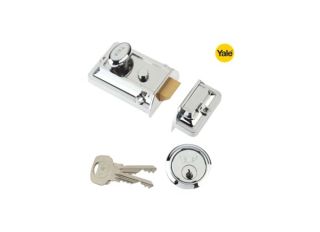 Yale Traditional Nightlatch Chrome P-77-CH-CH-60