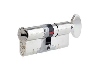 Yale Platinum 3 Star Euro Cylinder + Turn 40/40 (80mm) NP P-YS3-4040NT
