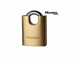 Masterlock Solid Brass Padlock Shrouded Shackle 50mm