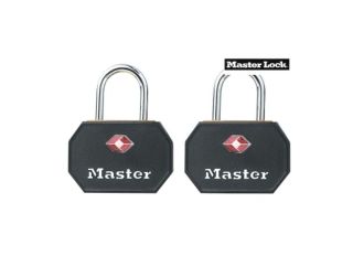 Masterlock Alum Padlocks 30mm w/ Black Abs Cover (Pk of 2) Keyed Alike