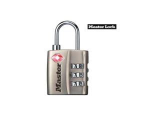 Masterlock TSA Metal Padlock 3 Digit Combi 30mm