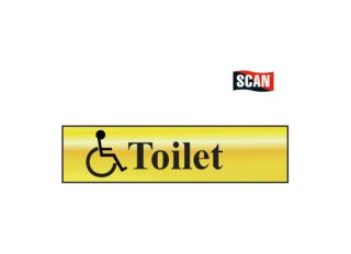 Scan Toilet Complete With Disabled Symbol Sign