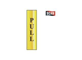 Scan Pull Sign (Vertical) 200x50mm