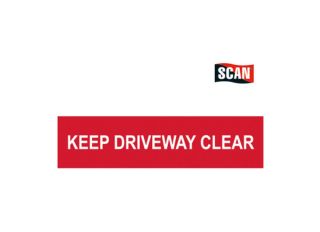 Scan Keep Driveway Clear Sign