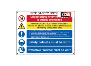Scan Composite Site Safety Notice 800x600mm