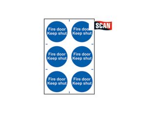 Scan Fire Door Keep Shut 200x300mm