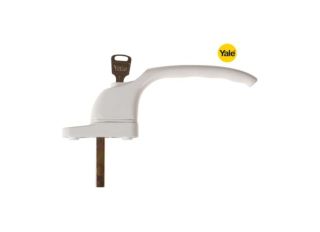 Yale PVCU Window Handle Polished Brass P-YWHLCK40N-PB