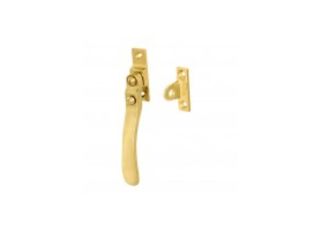 Carlisle Victorian Casement Fastener Lockable Polished Chrome V1