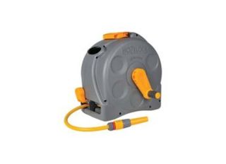 Hozelock Compact Enclosed Reel with Nozzle & Hose 25m