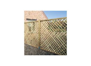 Grange Elite Square Top Trellis Fence 1800 x 1800mm ELTSQL6